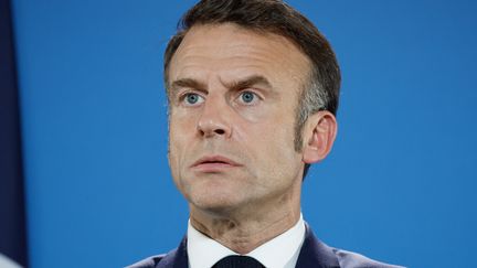 Emmanuel Macron, in Brüssel, 17. Oktober 2024. (LUDOVIC MARIN / AFP)