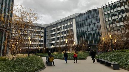 Sur le campus Pierre et Marie Curie&nbsp;(Jussieu) de la faculté de sciences et ingénierie de Sorbonne Université, le 7 décembre 2021 à PAris. (NOÉMIE BONNIN / RADIOFRANCE)