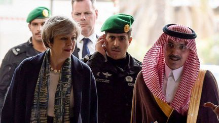 Theresa May en Arabie Saoudite (FAYEZ NURELDINE / POOL / AFP)