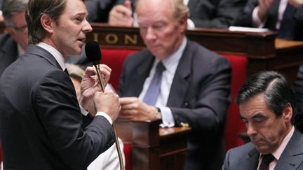 François Baroin à l'Assemblée le 12 octobre 2010 (AFP - PIERRE VERDY)