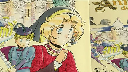 détail illustration manga "Anne de Bretagne. Intrigues au château" de Cédric Tchao
 (Capture d&#039;écran France 3 / Culturebox )