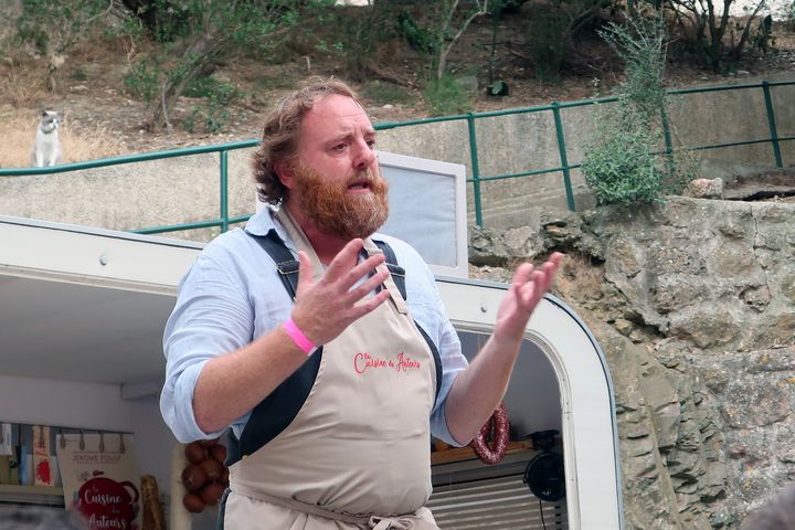 Jérôme Pouly, sociétaire de la Comédie-Française, "La cuisine des auteurs", Treilles, le 23 juin 2021 (Laurence Houot / FRANCEINFO CULTURE)