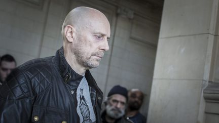 Alain Soral lors de l'un des ses procès au mois de mars 2012. (XAVIER DE TORRES/MAXPPP / MAXPPP)