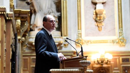 Le Premier ministre, Jean Castex, le 16 juillet 2020 au Sénat. (BERTRAND GUAY / AFP)