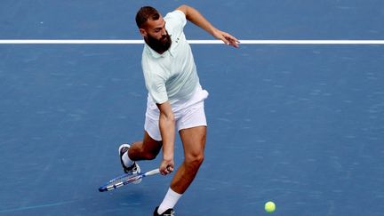 Benoît Paire lors du premier tour du tournoi de Cincinnati, le 15 août 2021.&nbsp; (MATTHEW STOCKMAN / GETTY IMAGES NORTH AMERICA / AFP)