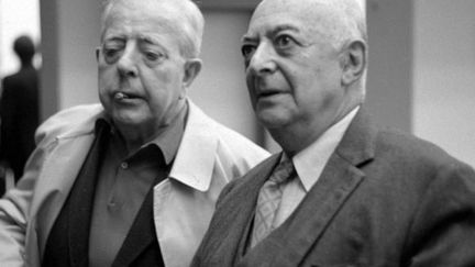 Le photographe Brassaï (à droite) en compagnie de Jacques Prévert
 (SIPA)