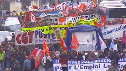 Manifestation de fonctionnaires (archives) (France 3)