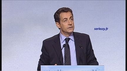 Nicolas Sarkozy à Toulon en 2007 (FTV)