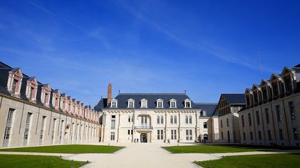 Le château Renaissance de Villers-Cotterêts, au nord de Paris, qui accueillera la Cité internationale de la langue française, le 11 octobre 2023. (FRANCOIS NASCIMBENI / AFP)