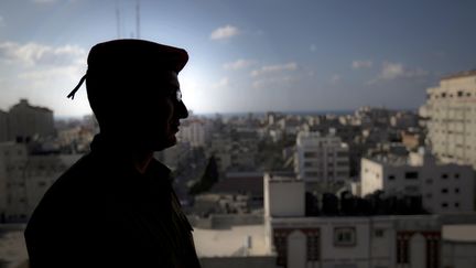 L'acteur Mohammad Qarara dans la peau de Gilad Shalit pour le film consacré à la détention du jeune soldat israélien
 (Mohammed Abed / AFP)