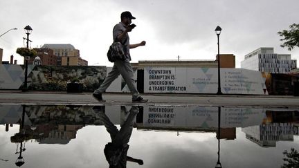 La ville de Brampton, Ontario (Canada), le 11 juillet 2024, après le passage de l'ouragan Béryl. (MIKE CAMPBELL / NURPHOTO / AFP)