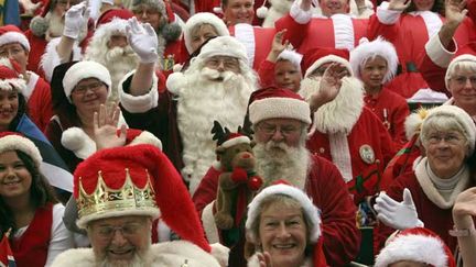  (Le congrès mondial des pères Noël se tient tous les étés à Copenhague. © Jeff Moore/MAXPPP)