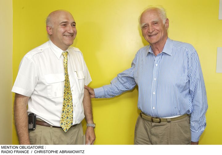 &nbsp; (Michel Serres et Michel Polacco Photo RF)