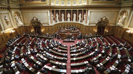 Ll'Assembl&eacute;e nationale &agrave; Paris, le 4 avril 2013, lors du d&eacute;bat sur le projet de loi sur le mariage pour tous. (CHARLES PLATIAU / REUTERS)