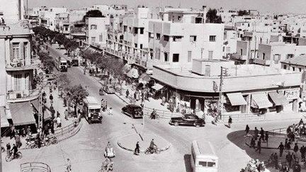 La rue Allenby, à Tel Aviv, en 1948.