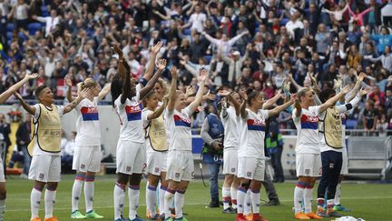 Les joueuses de l'Olympique Lyonnais. (ROMAIN BIARD / ROMAIN BIARD)