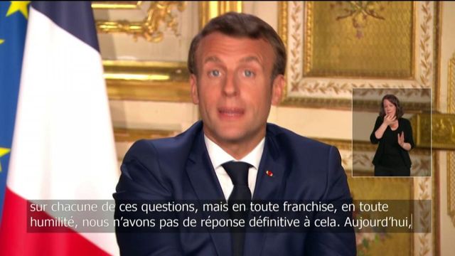 "Nous n'avons pas de réponse définitive" sur la fin de l'épidémie, regrette Emmanuel Macron