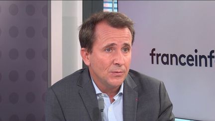 Thibault Lanxade,&nbsp;&nbsp;PDG du groupe Jouve, le 15 octobre 2021 sur franceinfo. (FRANCEINFO / RADIOFRANCE)