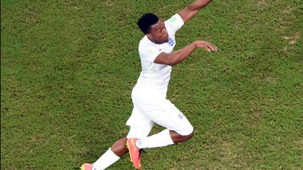 Le joueur de l'&eacute;quipe d'Angleterre&nbsp;Daniel Sturridge lors du match face &agrave; l'Italie &agrave; Manaus, le 14 juin 2014. (FRANCOIS XAVIER MARIT / AFP)