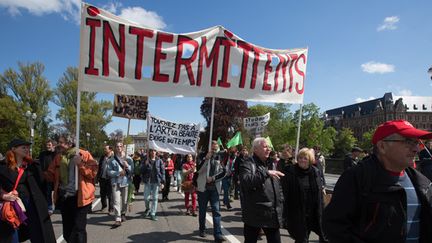 Manifestation d'intermittents le 28 avril 2016
 (Claude Truong/AFP)