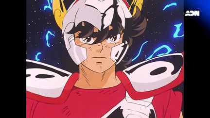 Extrait du dessin animé "Saint Seiya" disponible sur la plateforme ADN. (©Masami Kurumada/Toei Animation)