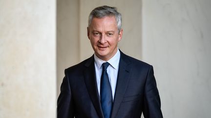 Bruno Le Maire, ministre de l'Economie et des Finances, le 14 septembre 2017 sur le perron de l'Elysée, à Paris.&nbsp; (JULIEN MATTIA / NURPHOTO / AFP)