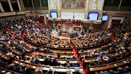 L'Assemblée nationale le 18 juillet 2024. (FRED HASLIN / MAXPPP)