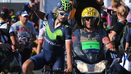 L'Espagnol Juan José Lobato (Movistar) (MARWAN NAAMANI / AFP)