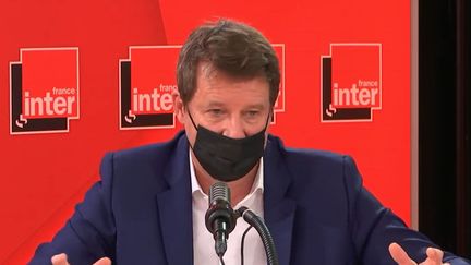 Yannick Jadot, candidat EELV à la présidentielle, le 25 janvier 2022 sur France Inter. (FRANCEINTER / RADIO FRANCE)