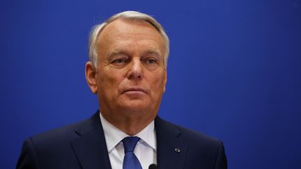 Jean-Marc Ayrault depuis l'h&ocirc;tel Matignon (Paris), dimanche 30 mars 2014. (FRANCOIS GUILLOT / AFP)