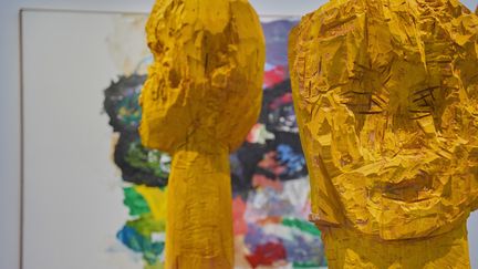 L'exposition Georg Baselitz au Centre Pompidou (21 octobre 2021) (PAULINE TOURNIER / HANS LUCAS VIA AFP)