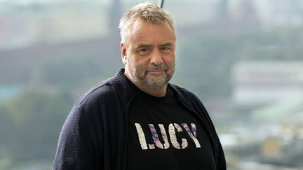 Luc Besson pendant la promotion de son film "Lucy" à Moscou en septembre 2014. (PAVEL GOLOVKIN/AP/SIPA / AP)