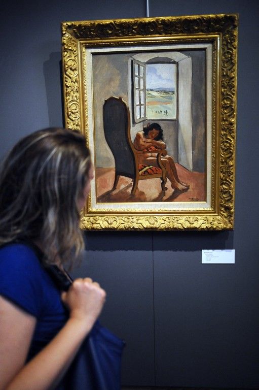 "Nu au fauteuil" - Yves Brayer (1941).
 (R.Gabalda / AFP)