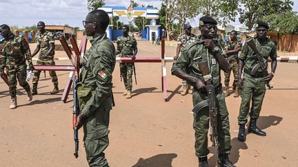 Des soldats nigériens à Niamey, le 27 août 2023 au Niger. (AFP)