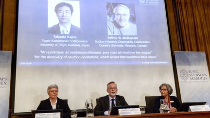 &nbsp; (Cérémonie de remise du prix Nobel de physique, ce mardi, à Stockholm © MaxPPP)