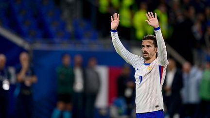 Antoine Griezmann, le 9 septembre 2024, à Lyon. (OLIVIER CHASSIGNOLE / AFP)