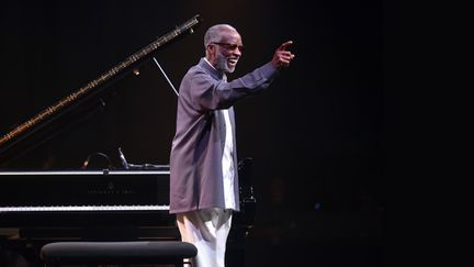 Ahmad Jamal au festival Jazz in Marciac le 4 août 2016
 (Rémy Gabalda / AFP)