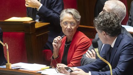 Elisabeth Borne, la Première ministre, à l'Assemblée nationale, le 29 novembre 2022. (VINCENT ISORE / MAXPPP)