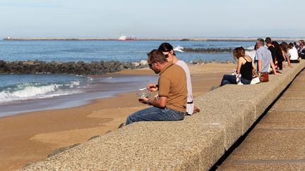 Plage d'Anglet, au Pays Basque, le 6 novembre 2015 (photo d'illustration) (MAXPPP)