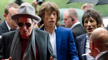 Keith Richards, Mick Jagger et Ronnie Wood à Londres en juillet 2012
 (Leon Neal / AFP)