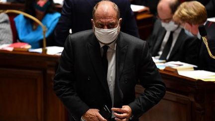 Le ministre de la Justice à l'Assemblée nationale, le 29 septembre 2020. (ALAIN JOCARD / AFP)