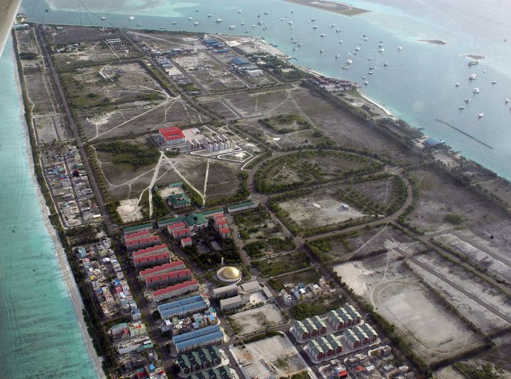 Île artificielle des Maldives construite près de la capitale Malé. (AFP/ Amal Jayasinghe)