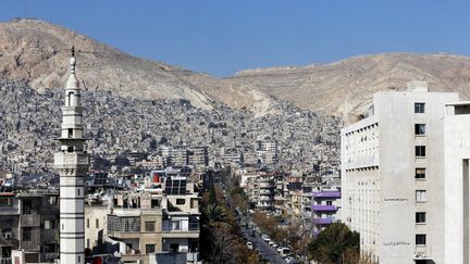 Une vue de la ville de Damas, le 9 janvier 2024 en Syrie. (LOUAI BESHARA / AFP)