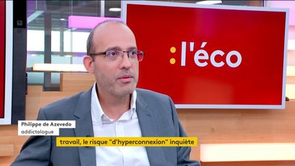 Invité de Stépgane Dépinoy dans ":l'éco", le docteur Philippe de Azevedo, addictologue, est venu parler de l'addiction aux écrans et du droit à la déconnexion.