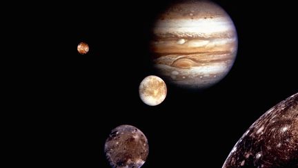 La planète Jupiter et ses lunes. (GETTY IMAGES)