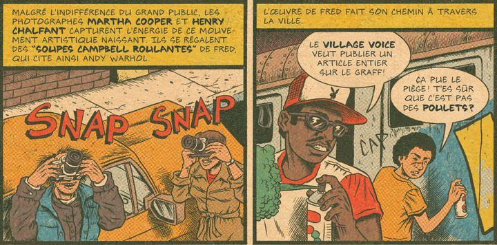 Fab Five Freddy et Lee Quinones dans "Hip Hop Family Tree" (Tome 1)
 (Ed Piskor)