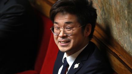 Joachim Son-Forget, le 21 février 2018, dans l'Assemblée nationale.&nbsp; (JACQUES DEMARTHON / AFP)