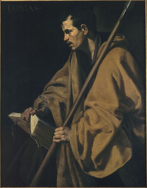 "L'Ap&ocirc;tre saint Thomas", Diego V&eacute;lasquez. Vers 1619,&nbsp;huile sur toile, 1,05 x 0,85 m. Mus&eacute;e des Beaux-Arts d'Orl&eacute;ans. (RMN / DROITS RÉSERVÉS)