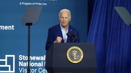 US President Joe Biden, in New York, June 28, 2024. (DIMITRIOS KAMBOURIS / GETTY IMAGES NORTH AMERICA / AFP)