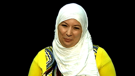 Samia Orosemane dans son "Message aux djihadiste".
 (France 3)